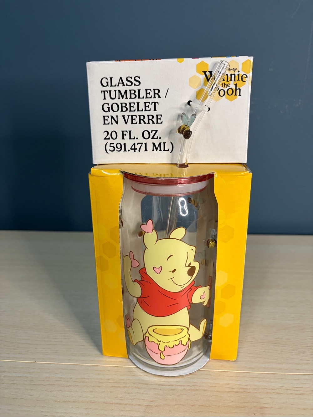 Disney Winnie the Pooh Glass Tumbler